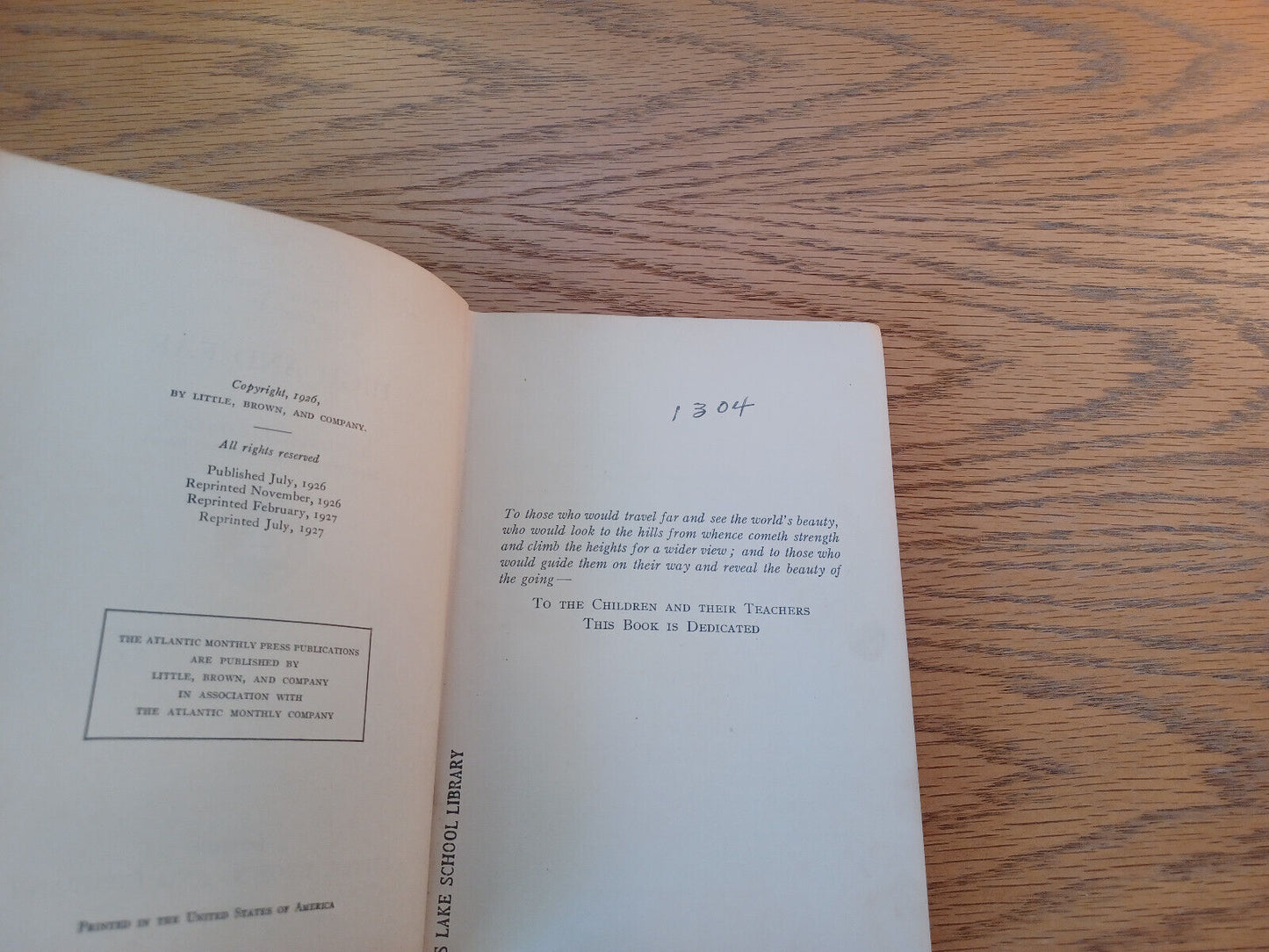 High And Far Randall J Condon Book Two Grade V 1927 Hardcover Little, Brown