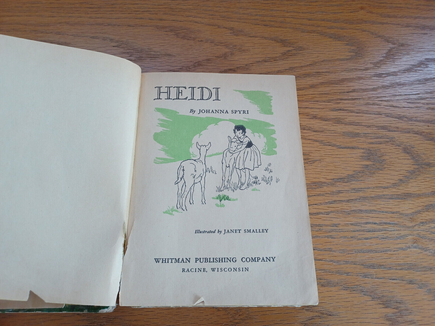 Heidi Johanna Spyri 1955 Whitman Hardcover