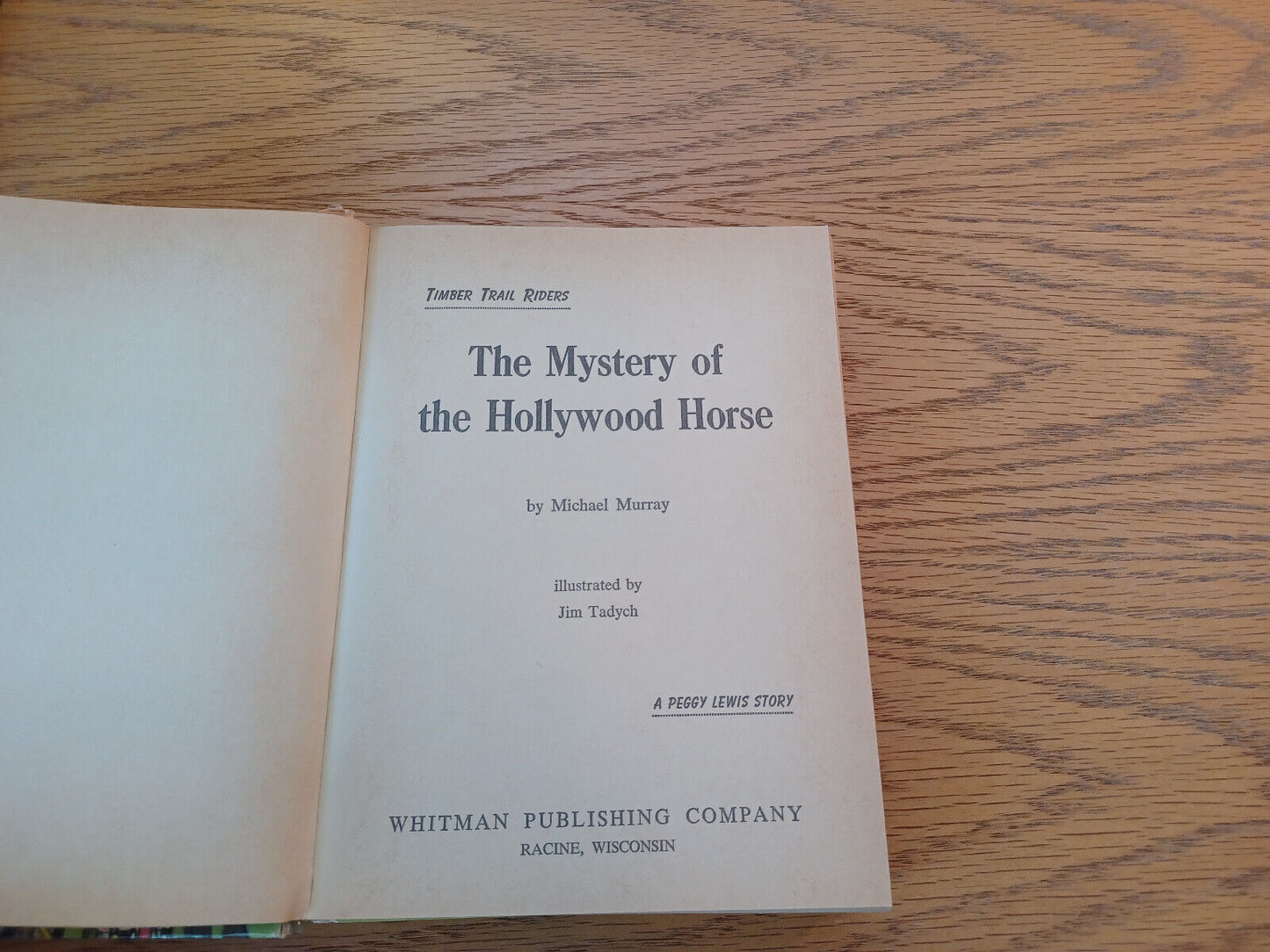 The Mystery Of The Hollywood Horse Michael Murray 1964 Whitman Hardcover