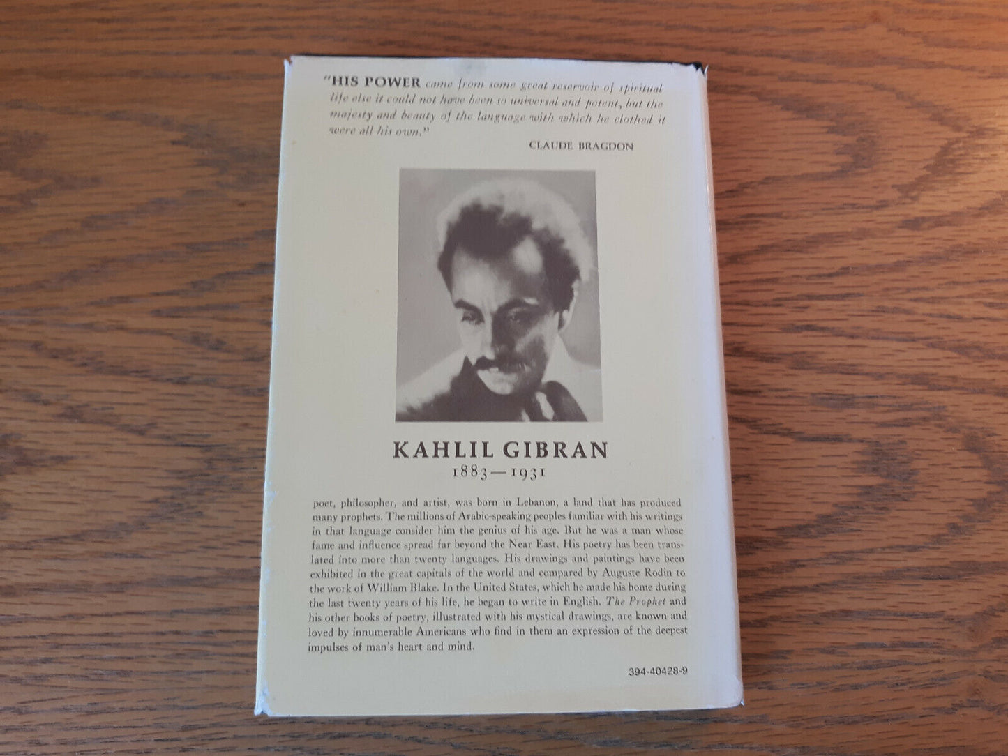 The Prophet Kahlil Gibran 1990 Hardcover Dust Jacket Alfred A Knopf