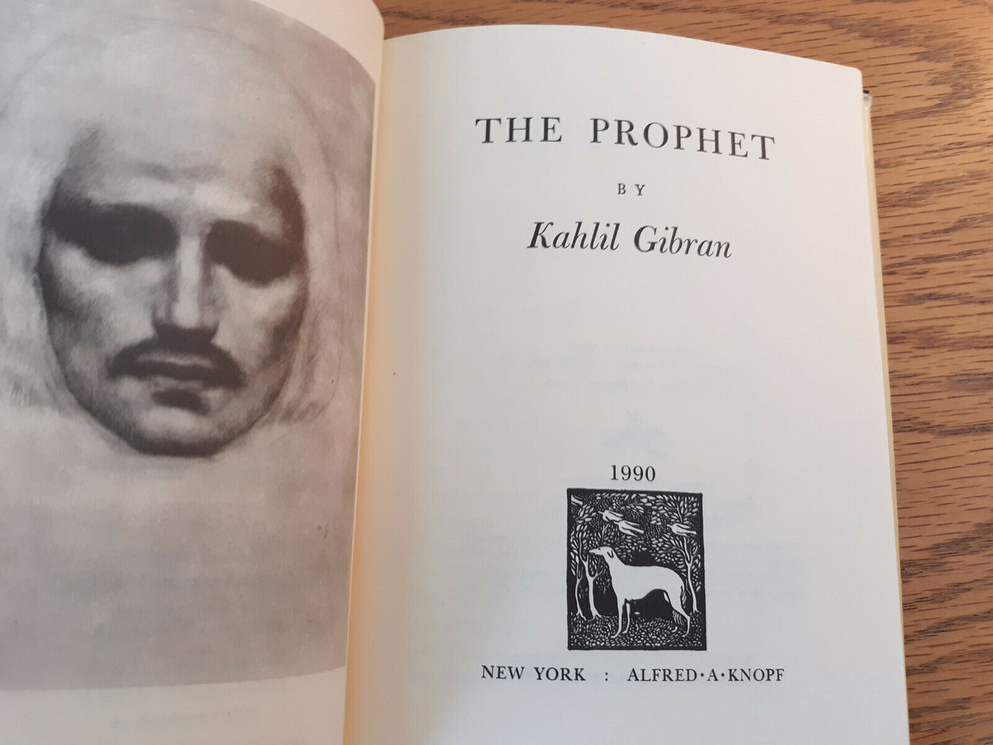 The Prophet Kahlil Gibran 1990 Hardcover Dust Jacket Alfred A Knopf