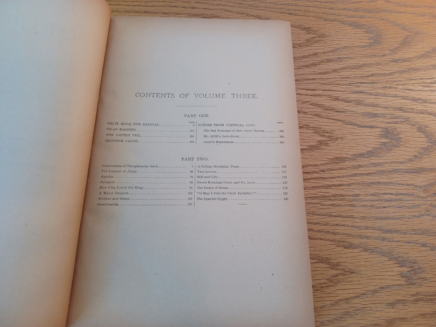 The Works Of George Eliot P F Collier Hardcover Volume III