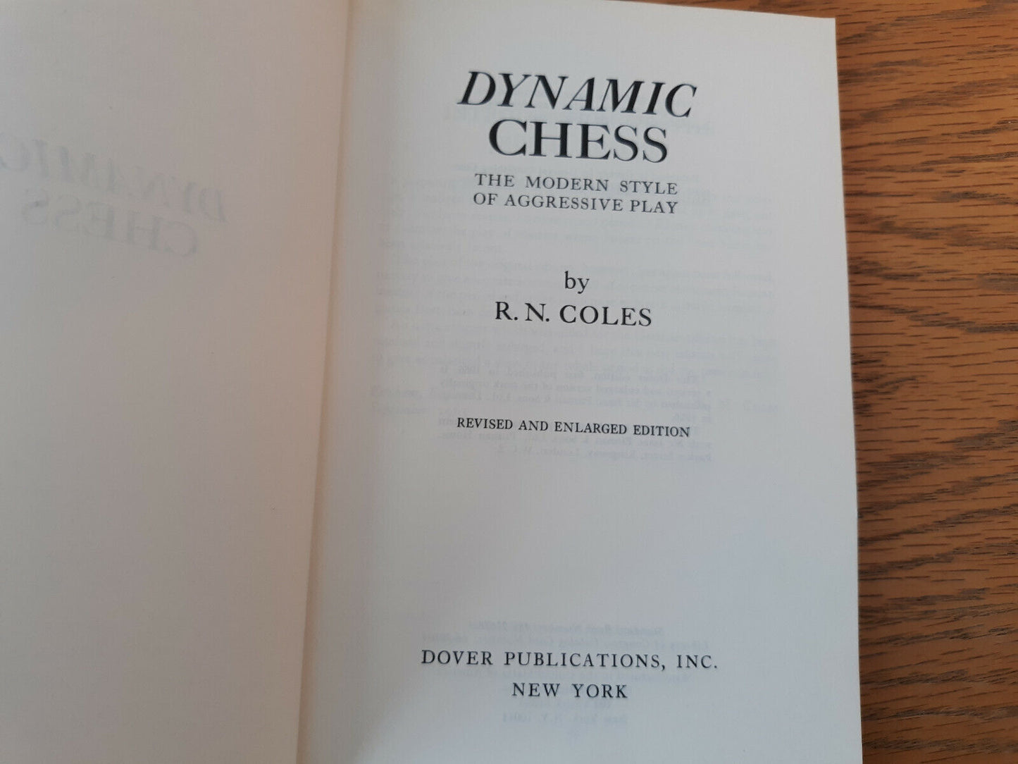 The Modern Style Of Aggressive Play Dynamic Chess R N Coles 1966