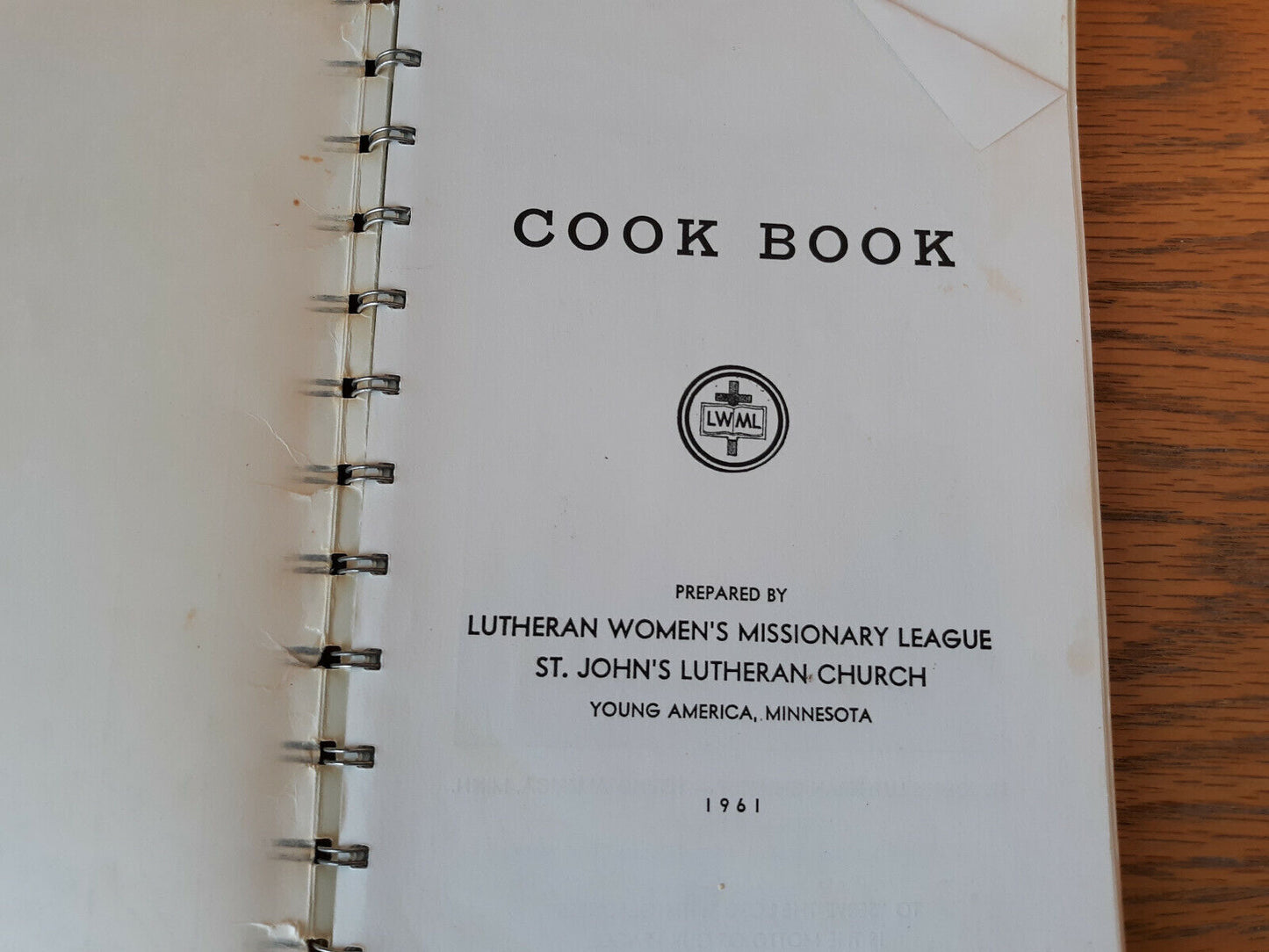 Our Favorite Recipes Cookbook Lutheran Women's Missionary League St John's Luthe