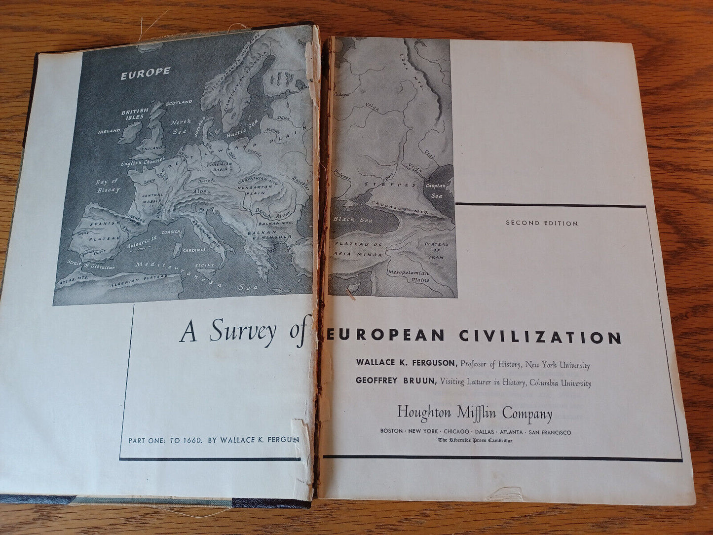 A Survey Of European Civilization Wallace K Ferguson 1947 Part One Second Editio
