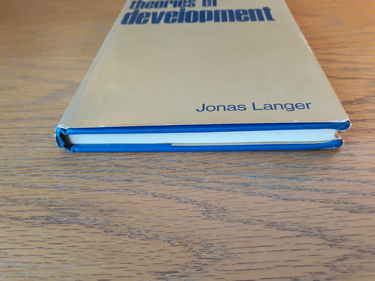 Theories Of Development Jonas Langer 1969 Hardcover Dust Jacket Holt, Rinehart A