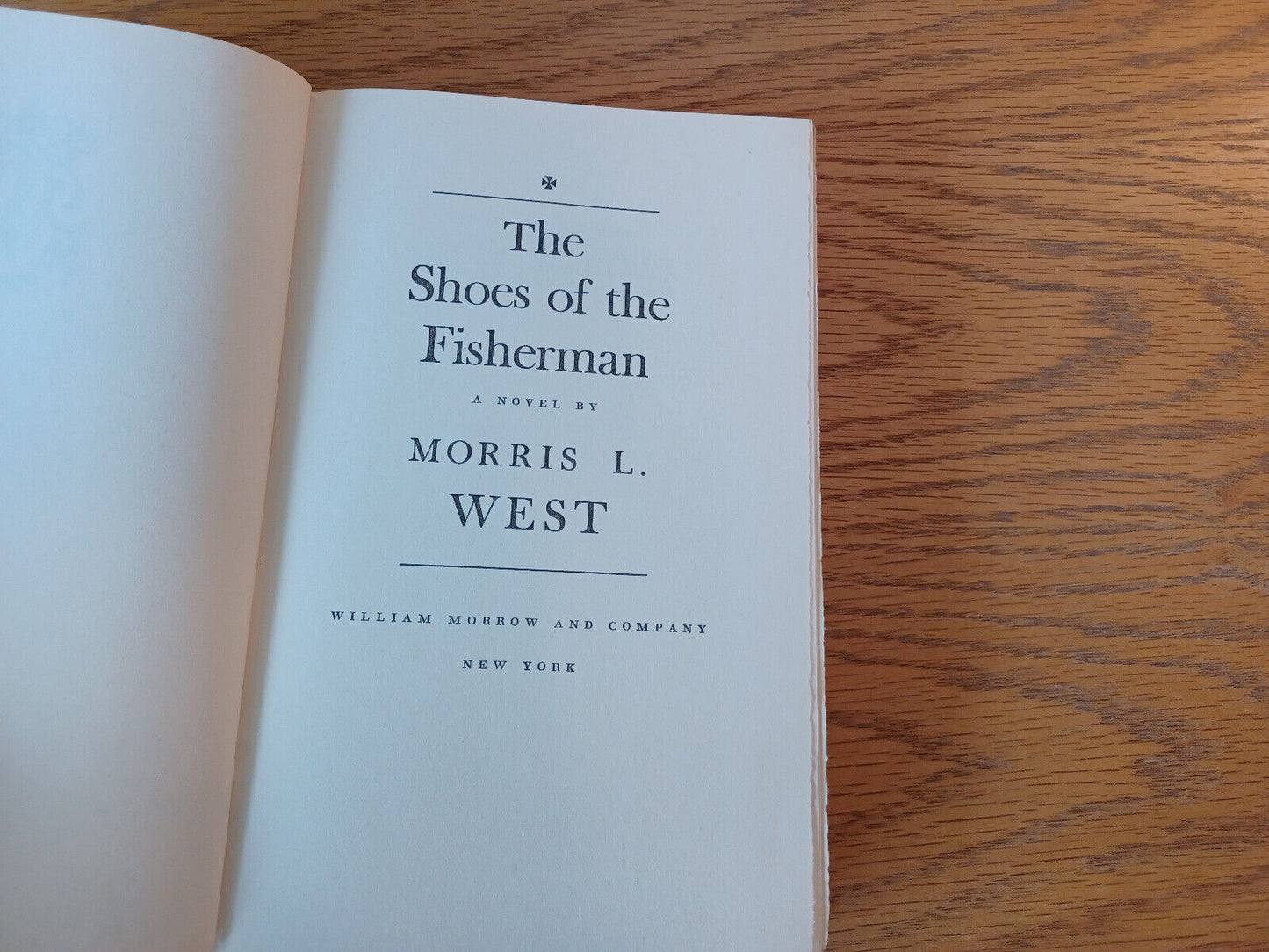 The Shoes Of The Fisherman Morris L West 1963 Hardcover William Morrow