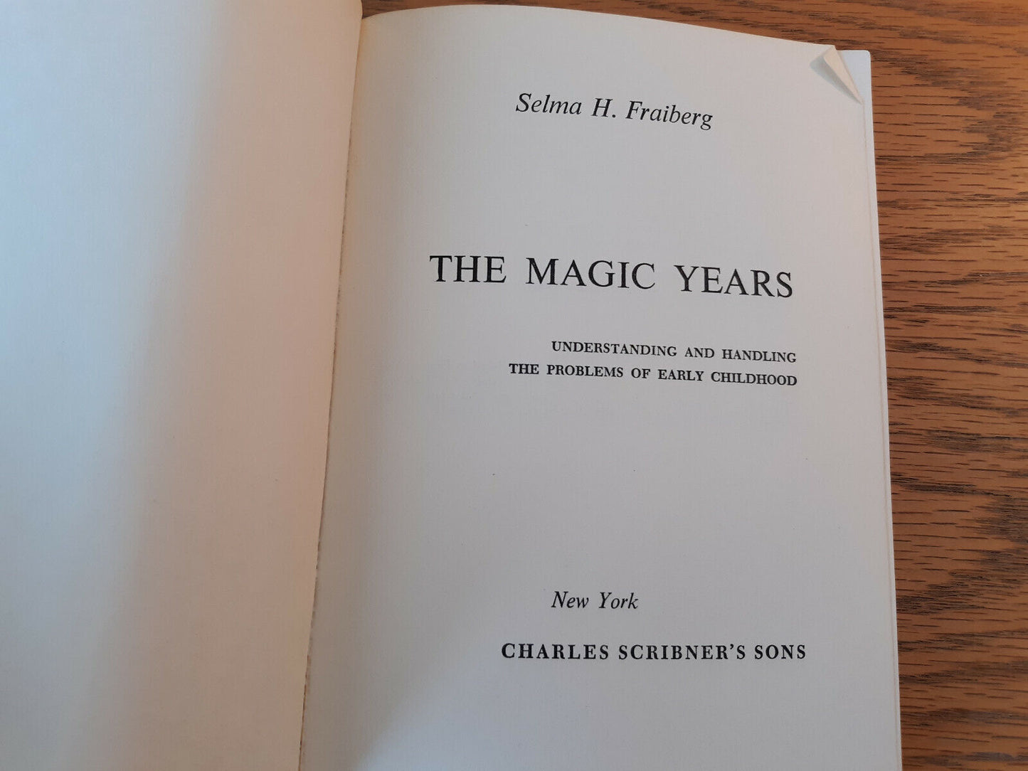 The Magic Years Selma H Fraiberg 1959 Paperback Charles Scribner's Sons