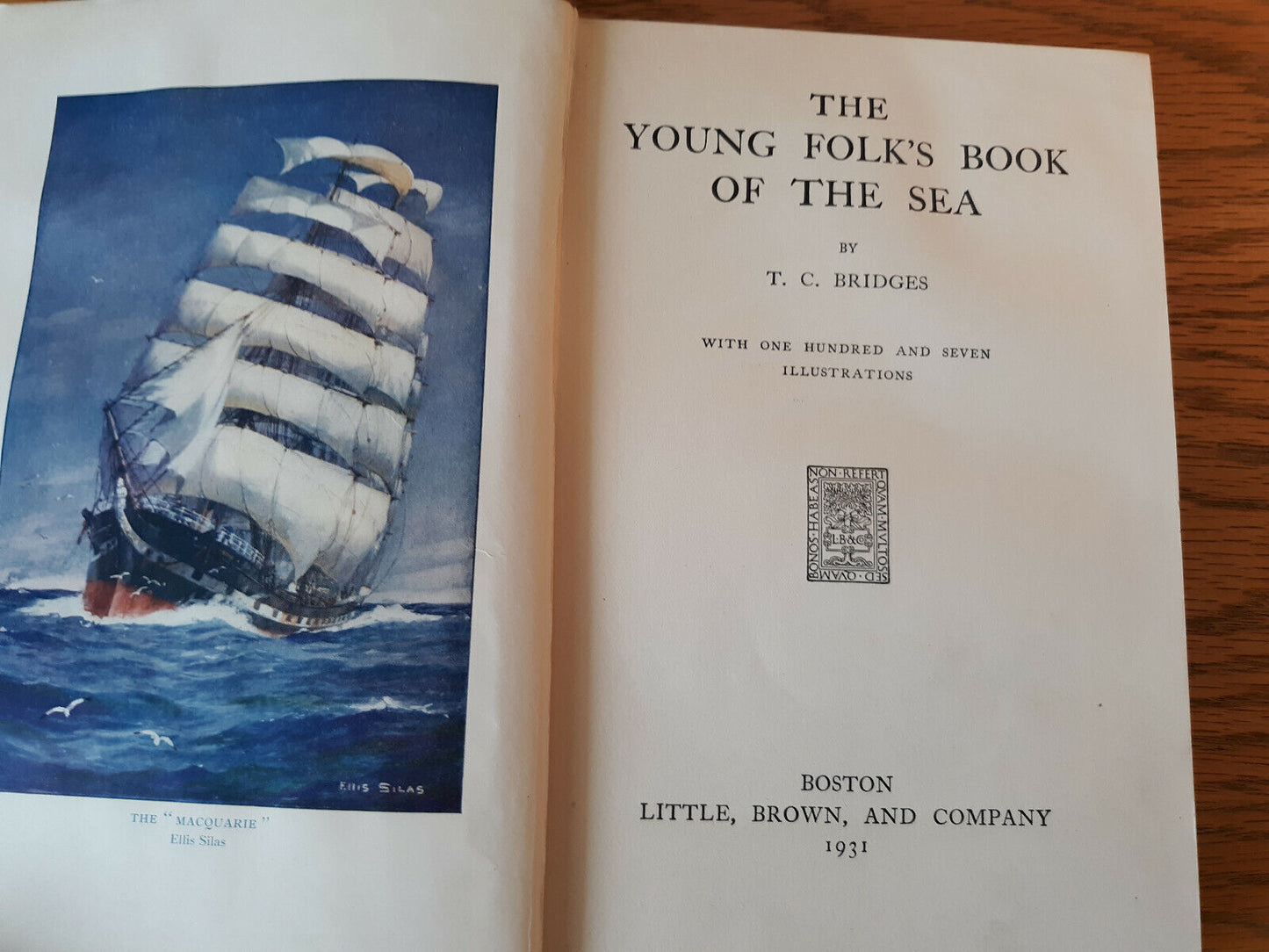 The Young Folk's Book Of The Sea T C Bridges 1931 Hardcover