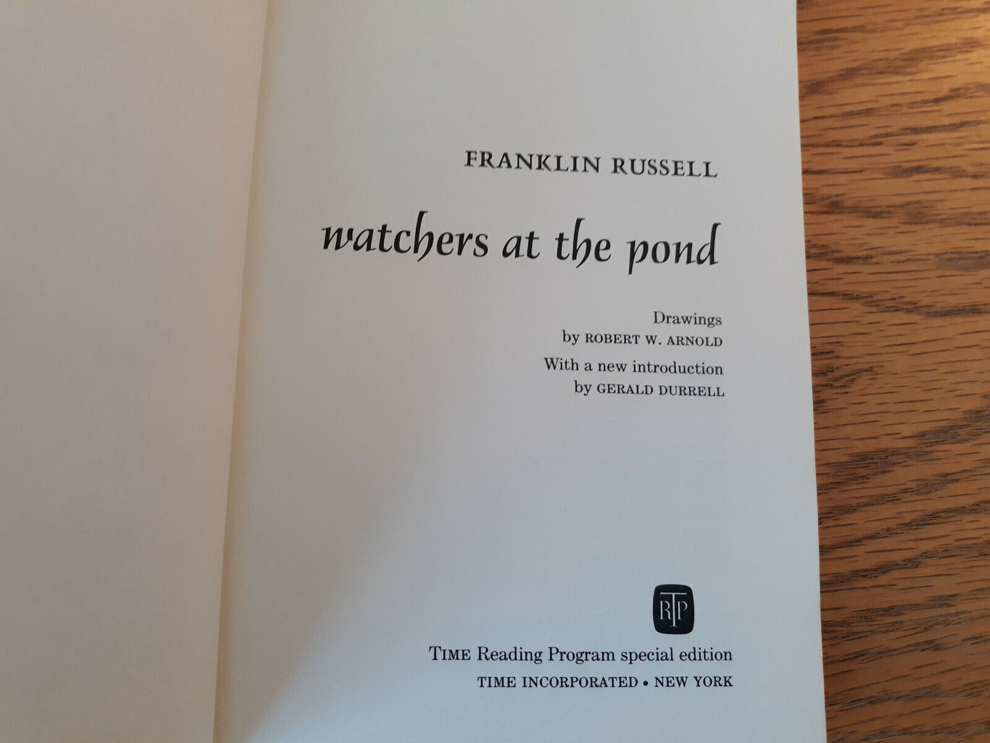 Watchers At The Pond Franklin Russell 1966 Paperback