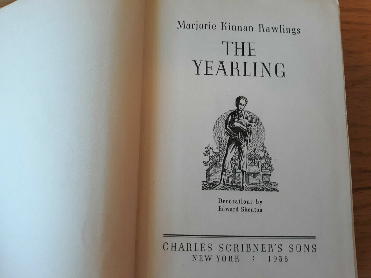 The Yearling by Marjorie Kinnan Rawlings 1938 Ninth Printing