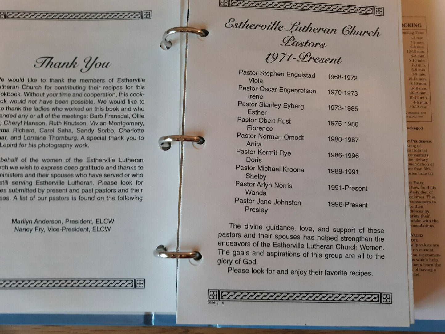Estherville Lutheran Church Women Cookbook Iowa 1998