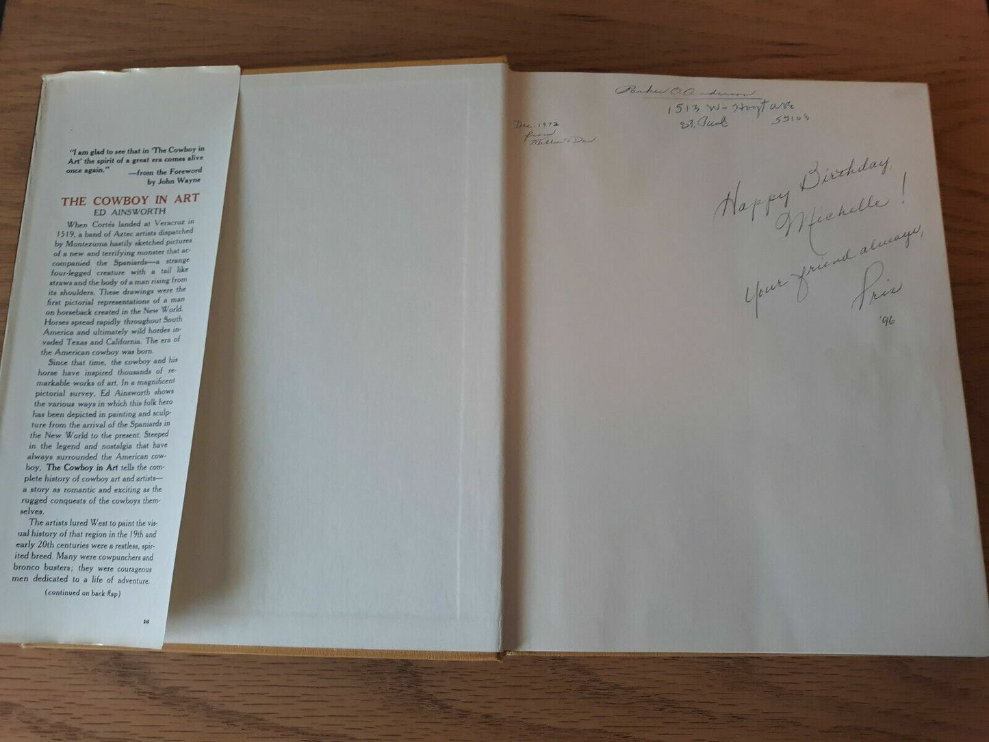 The Cowboy in Art by Ed Ainsworth 1968
