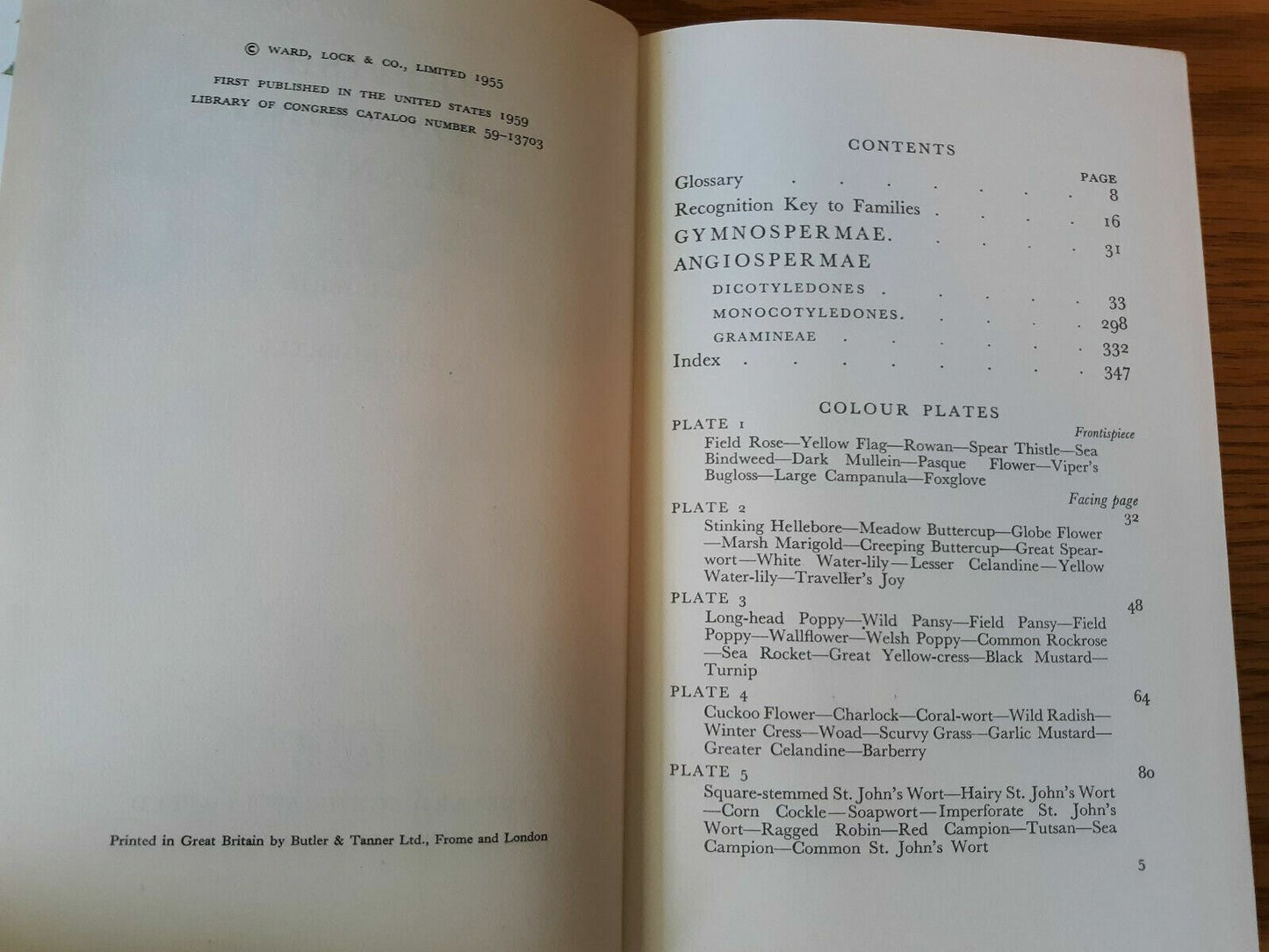 A Handbook Of British Flowering Plants 24 Color Plates 220 Line Diagrams 1959