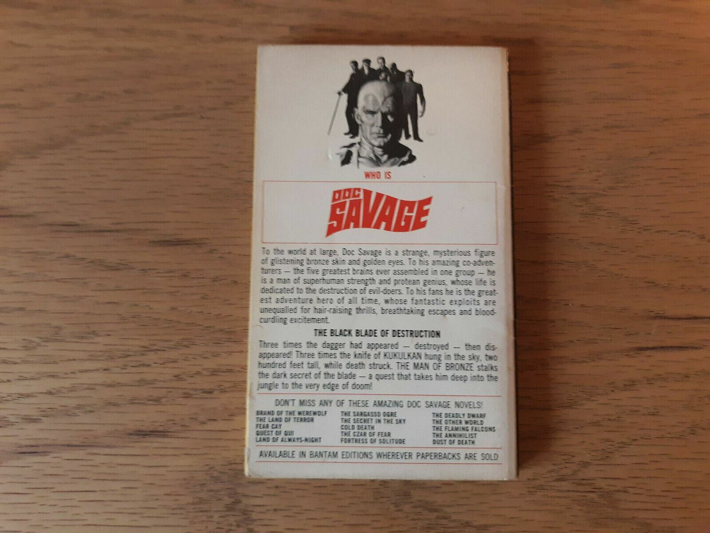 The Dagger in the Sky a Doc Savage Adventure by Kenneth Robeson 1969