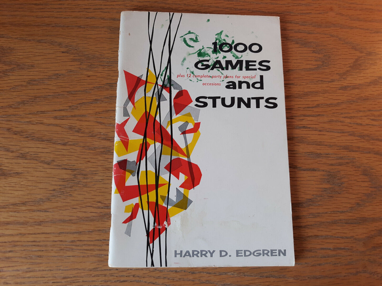 1000 Games And Stunts Harry D Edgren 1945 Paperback Abingdon Press