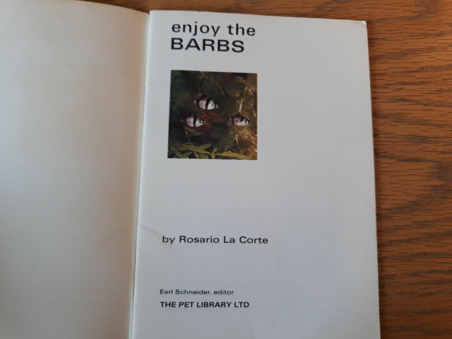 Enjoy The Barbs Rosario La Corte Paperback The Pet Library