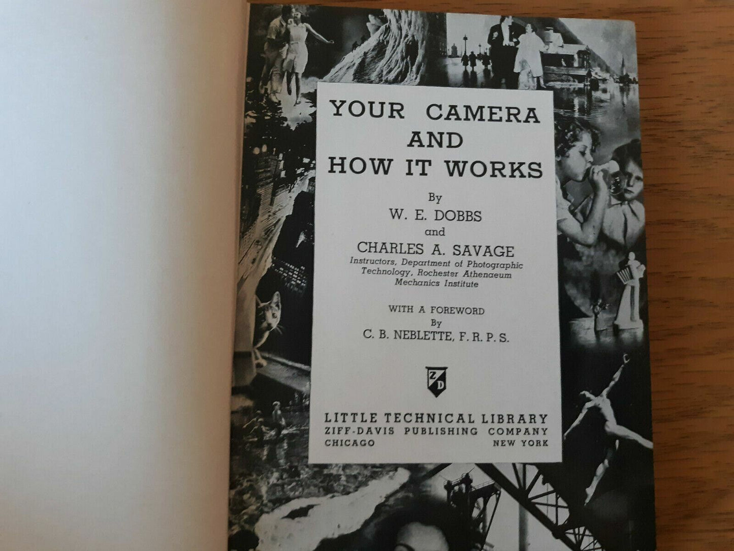 Your Camera and How It Works by Dobbs & Savage 1939 Hardcover