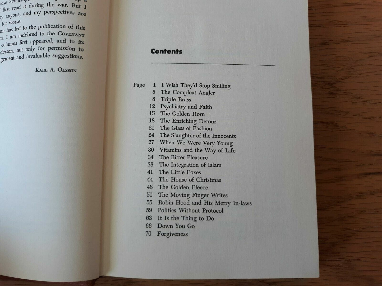 Things Common and Preferred by Karl Olsson 1959