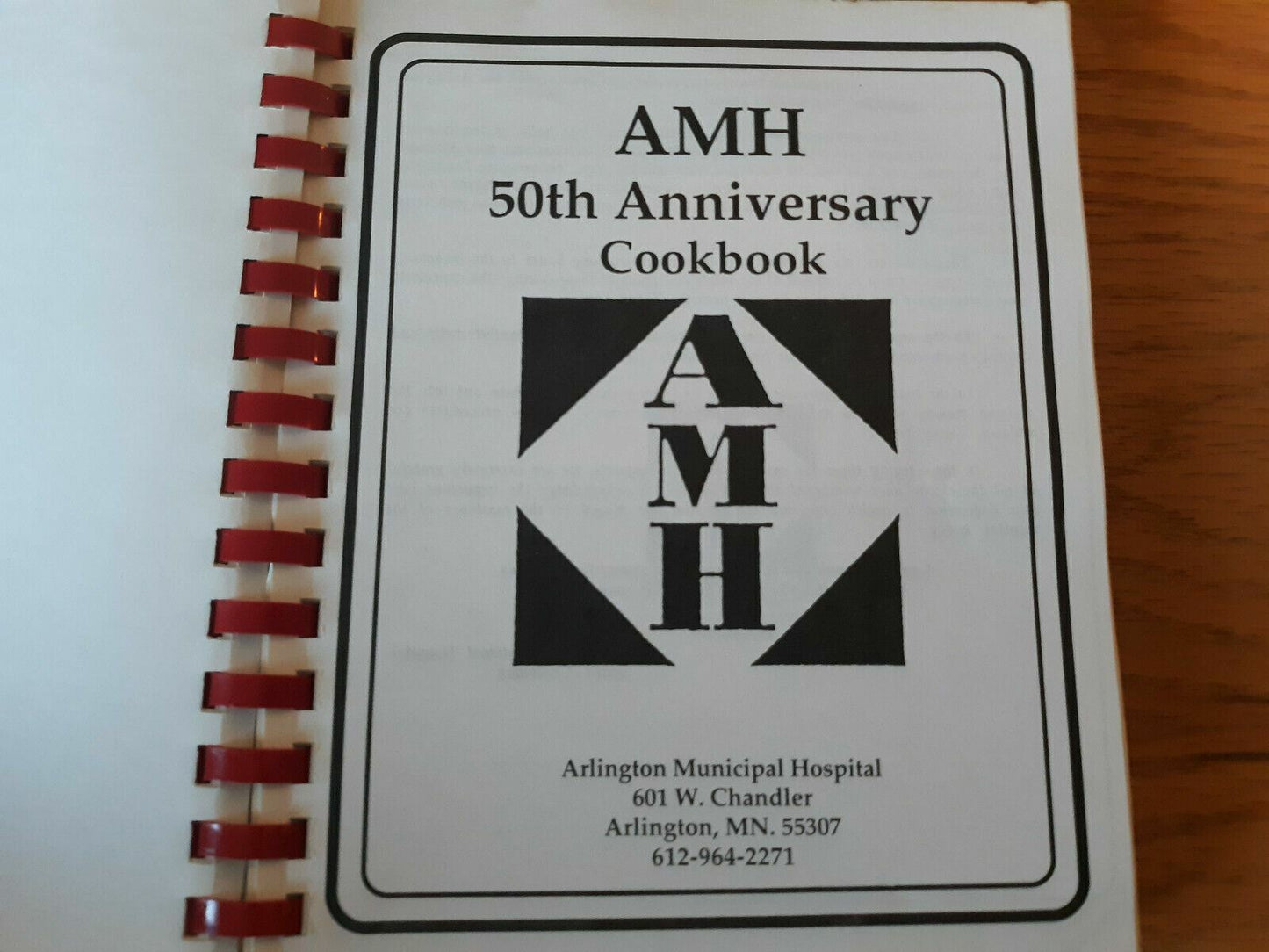 50th Anniversary Cookbook Arlington MN Municipal Hospital 1998 Cookbook