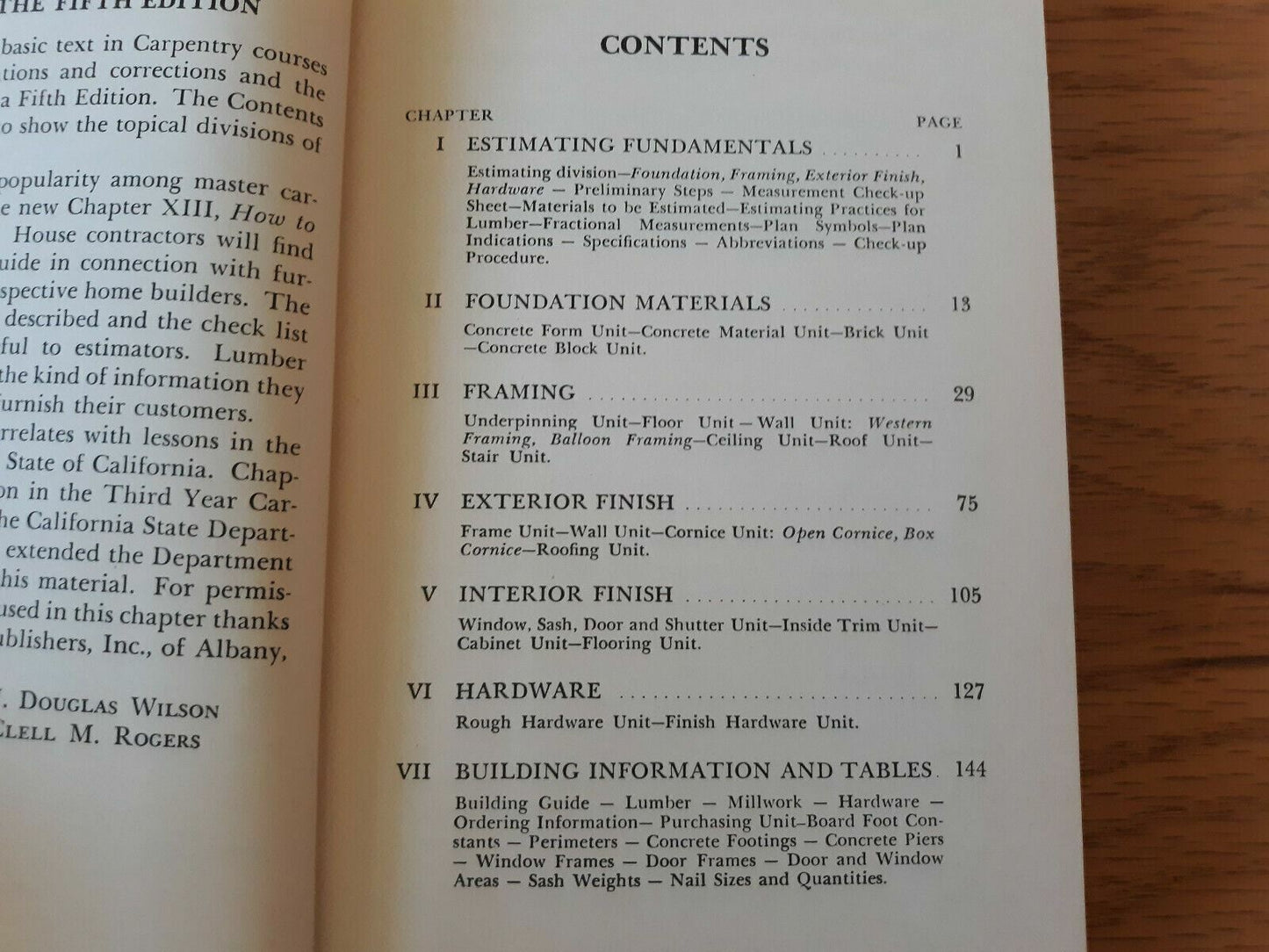 Simplified Carpentry Estimating by Wilson and Rogers 1950