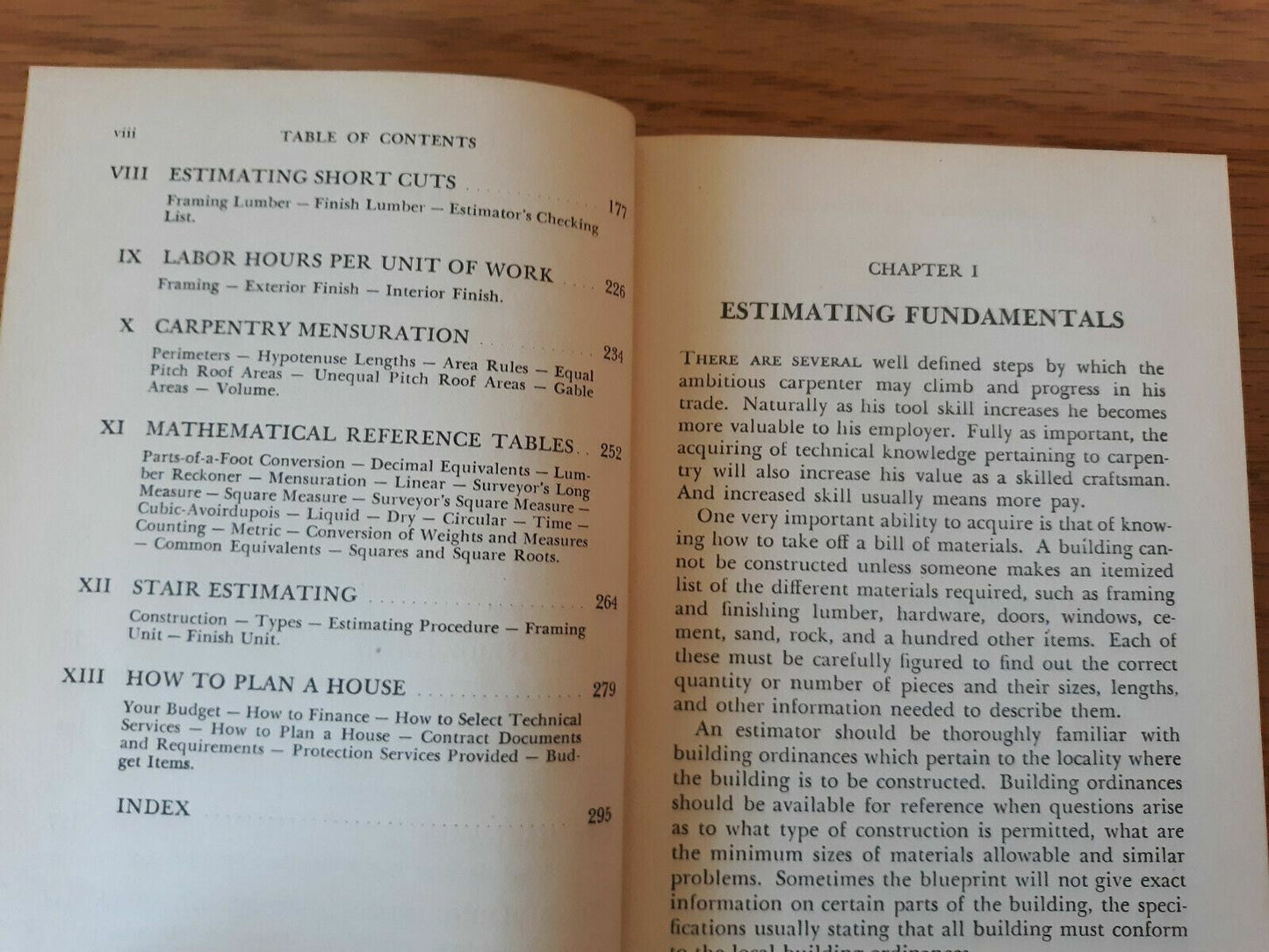 Simplified Carpentry Estimating by Wilson and Rogers 1950