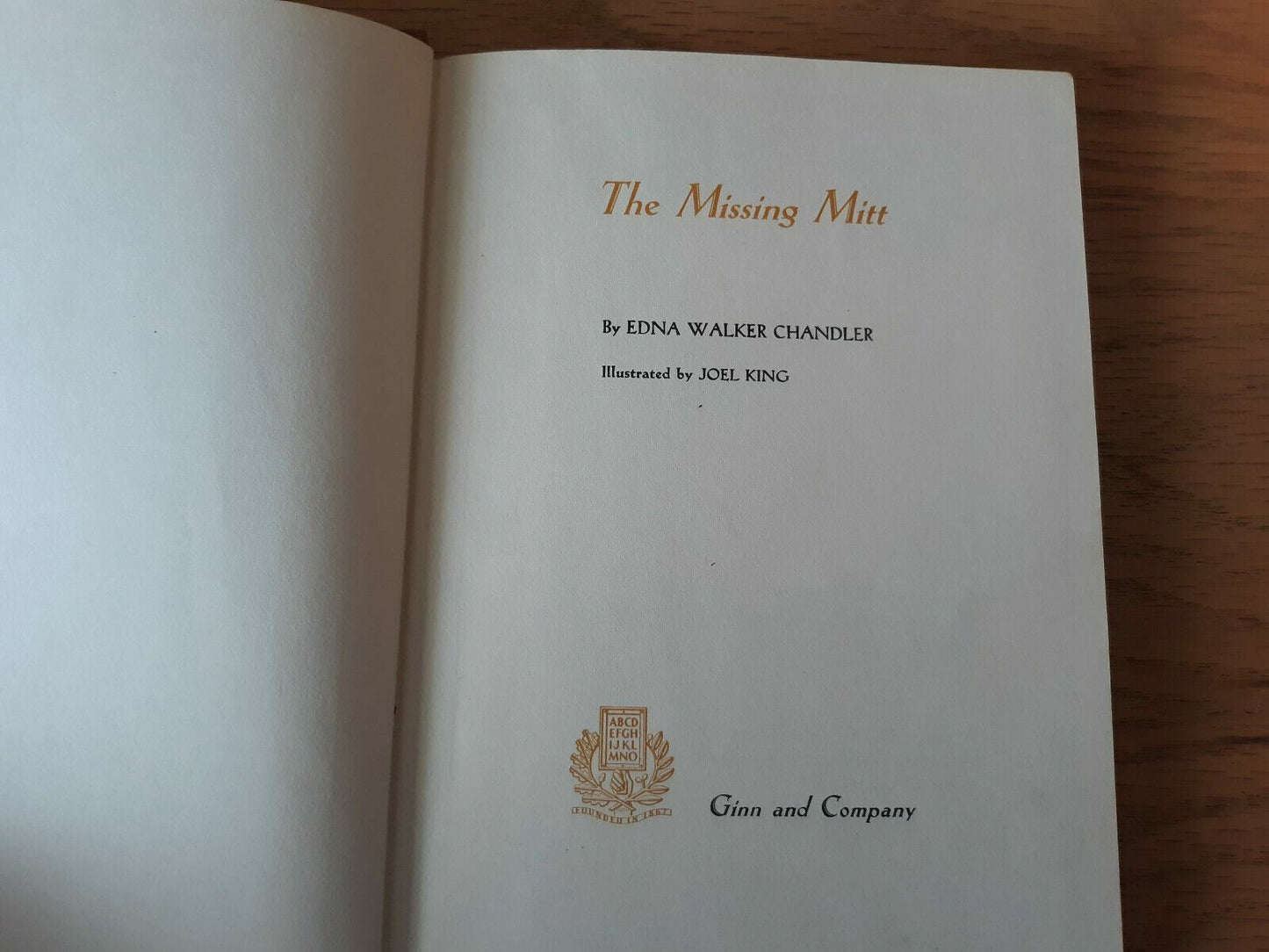 The Missing Mitt by Edna Chandler 1955