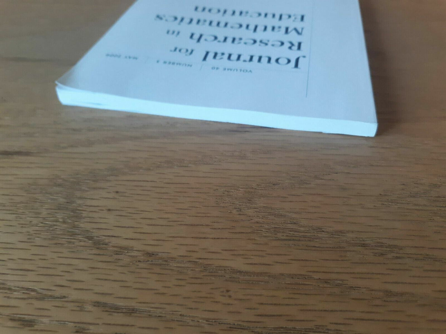 Journal For Research In Mathematics Education Volume 40 #3 May 2009