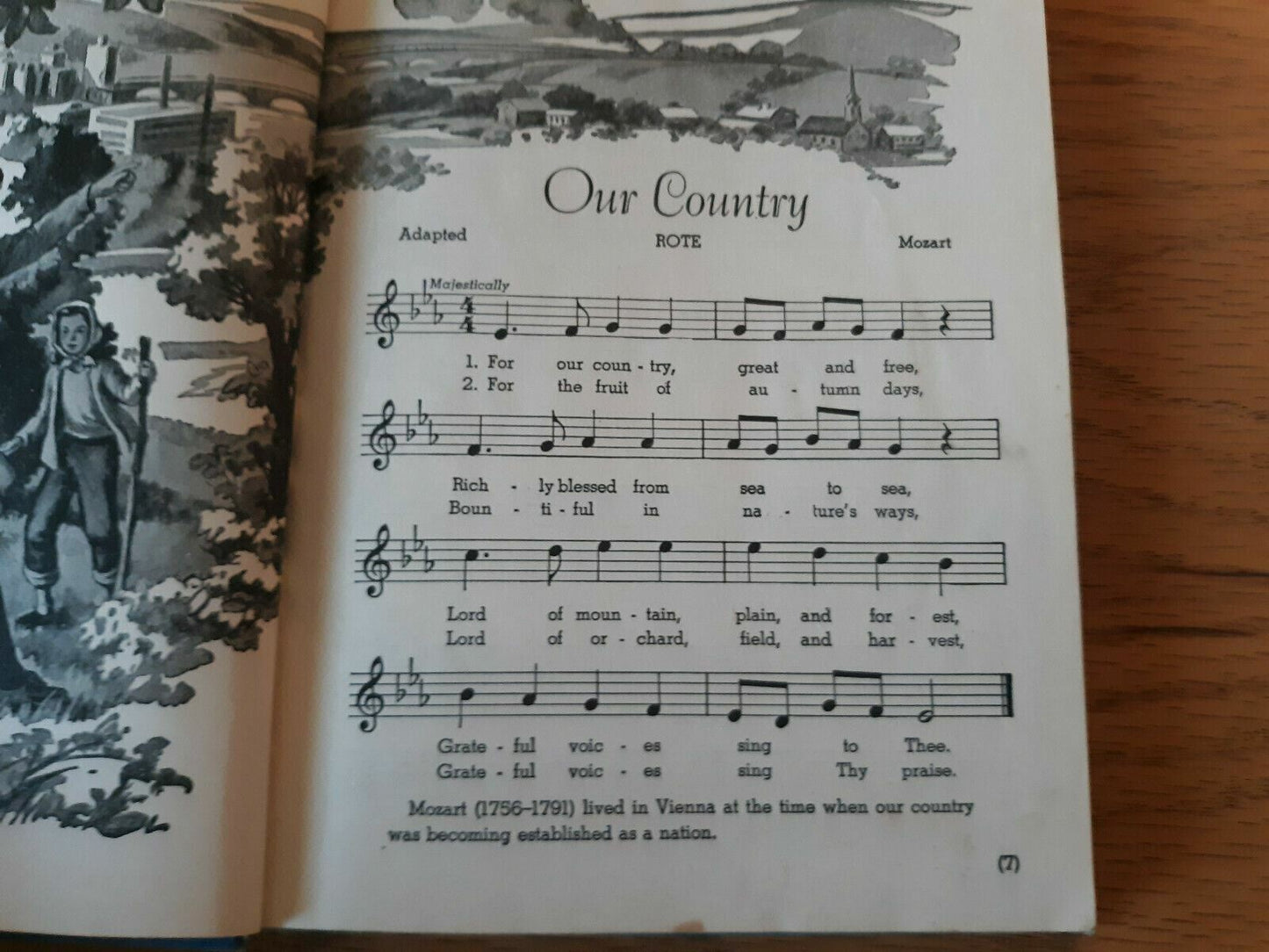 Vtg. Hardcover Book "The American Singer", Book 5 - Children's Song Book - 1951