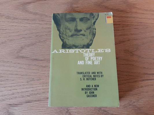 1951 Aristotle's Theory Of Poetry And Fine Art S.H. Butcher Gassner Dover 4th Ed