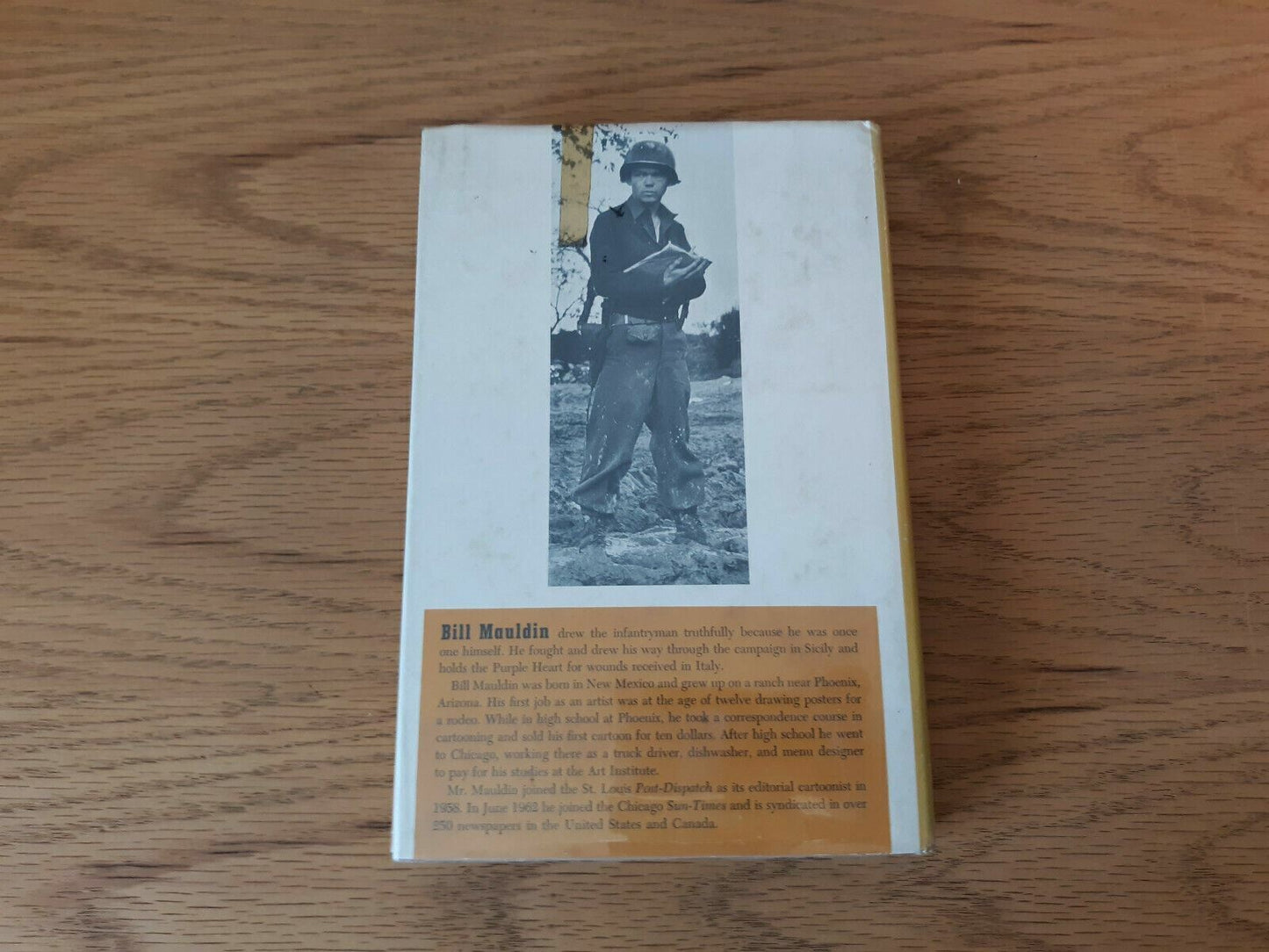 Up Front by Bill Mauldin [1968 Hardcover] Dust Jacket W W Norton & Company