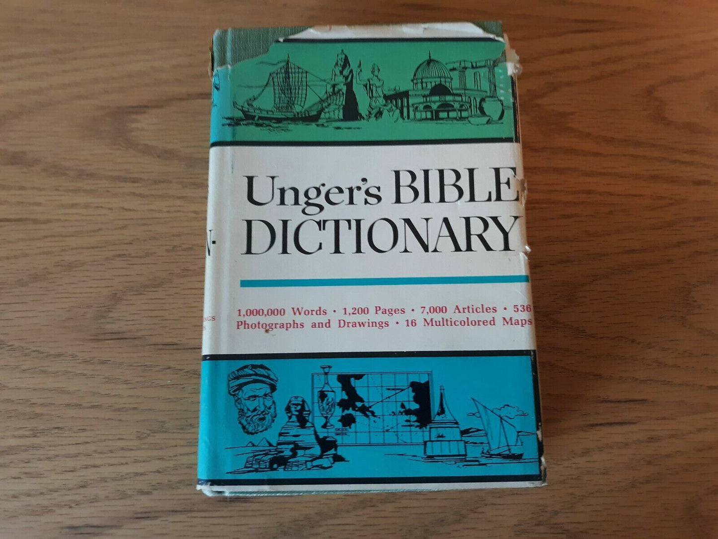 Ungers Bible Dictionary Vintage 1967 Hardcover Moody Press Dust Jacket