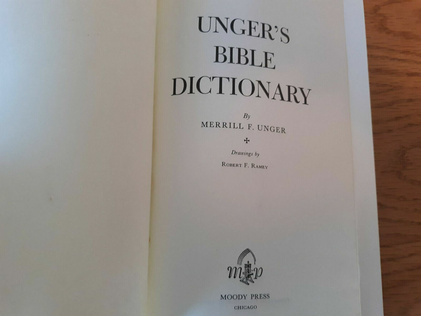 Ungers Bible Dictionary Vintage 1967 Hardcover Moody Press Dust Jacket