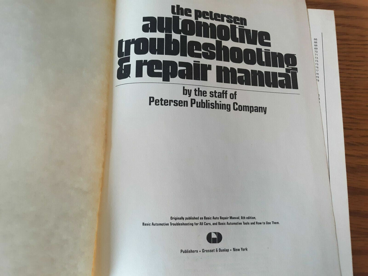 The Petersen Automotive Troubleshooting and Repair Manual by Erwin M. Rosen 1977