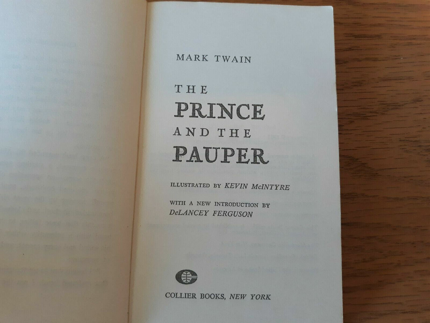 The Prince And The Pauper Mark Twain 1967 Collier Books Paperback