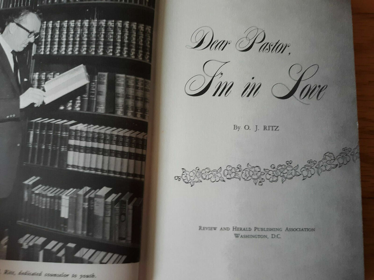 1962 Dear Pastor I'm in Love Hardcover Ritz