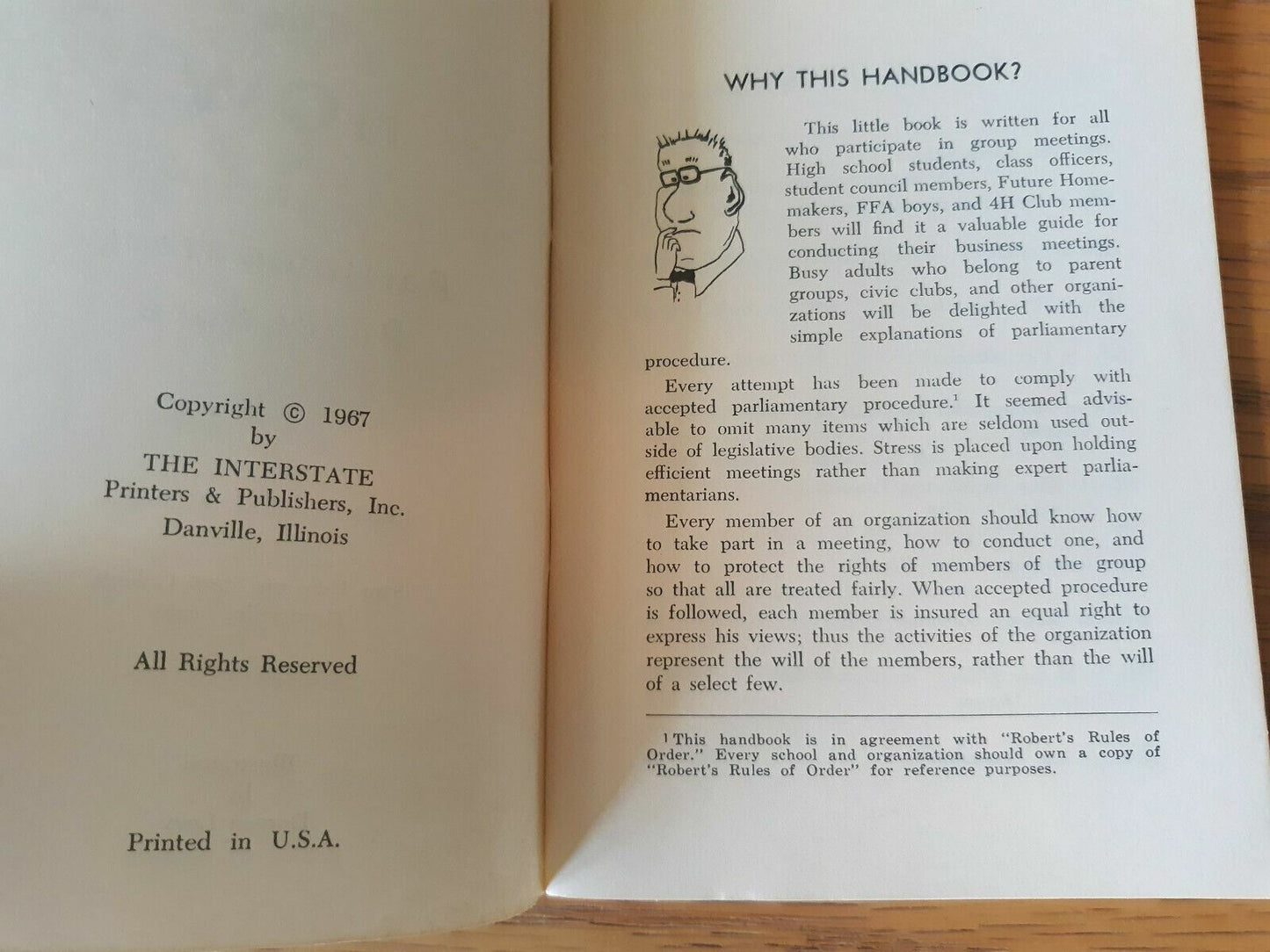 The How in Parliamentary Procedure Booklet by Kenneth Lee Russell from 1967