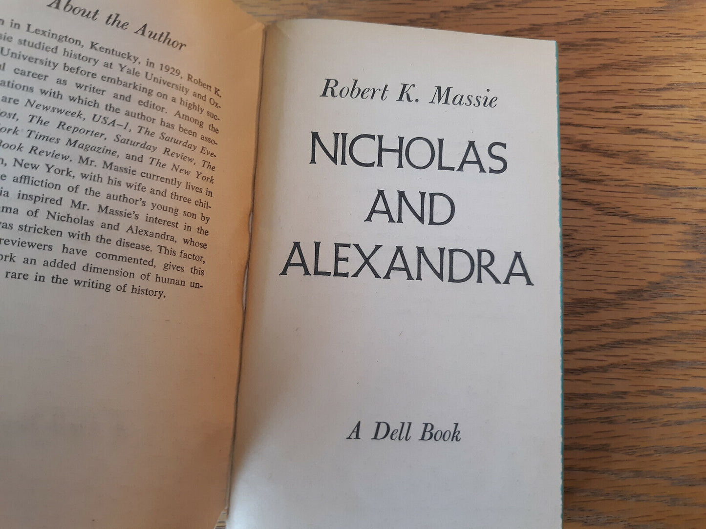 Nicholas And Alexandra Robert K Massie 1969 Paperback Dell