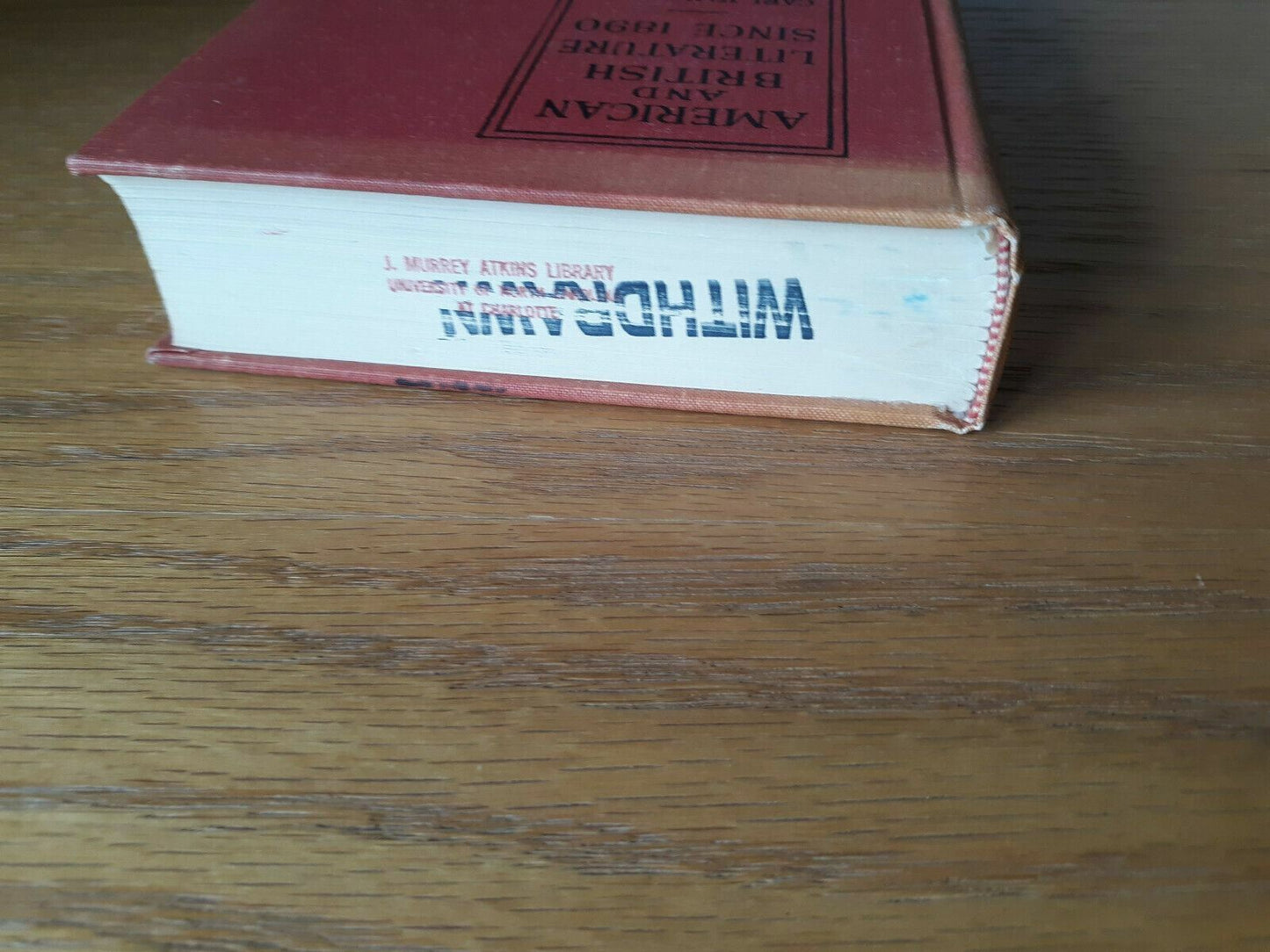 American and British Literature Since 1890 By Carl and Mark Van Doren HC 1967