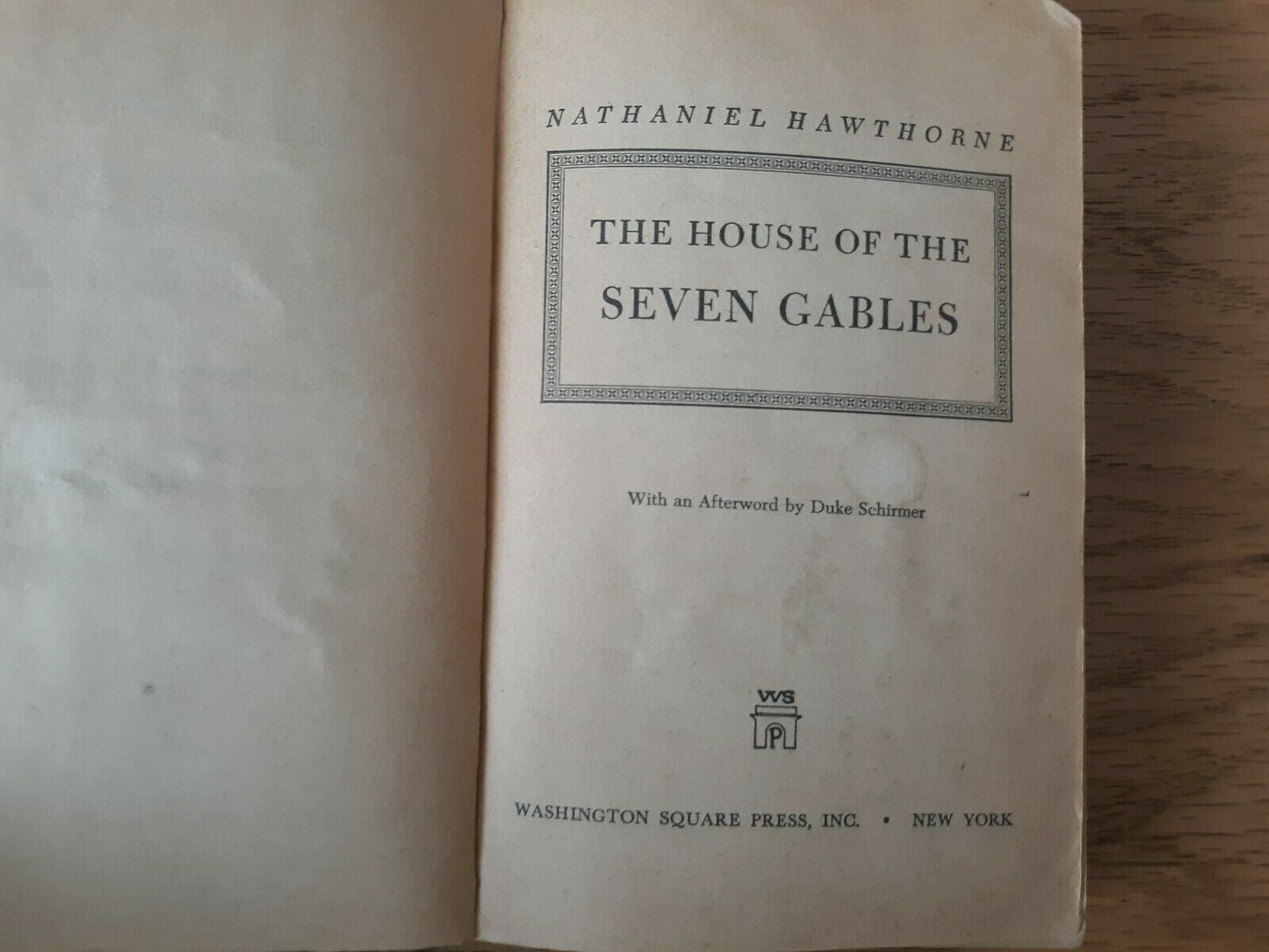 The House of the Seven Gables by Nathaniel Hawthorne 1962