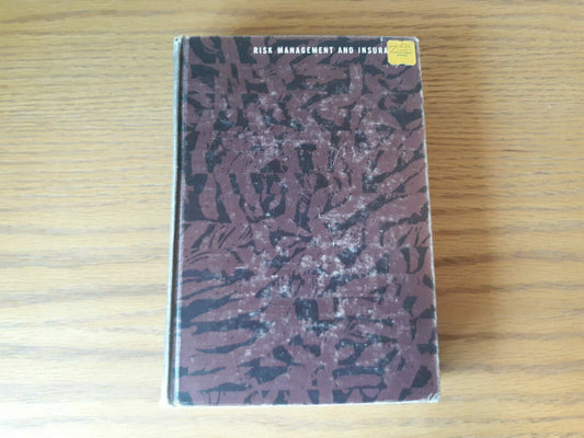 1964 Risk Management And Insurance Williams Heins
