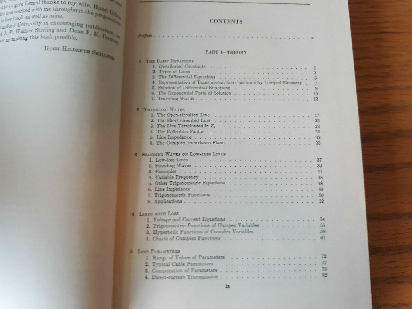 1951 Book Electric Transmission Lines Distributed Constants/Theory Hugh Skilling