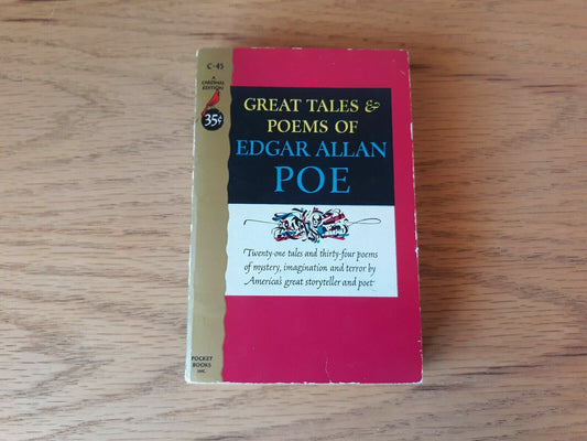 The Great Tales And Poems Of Edgar Allan Poe 1953 Cardinal Edition Pocket Book