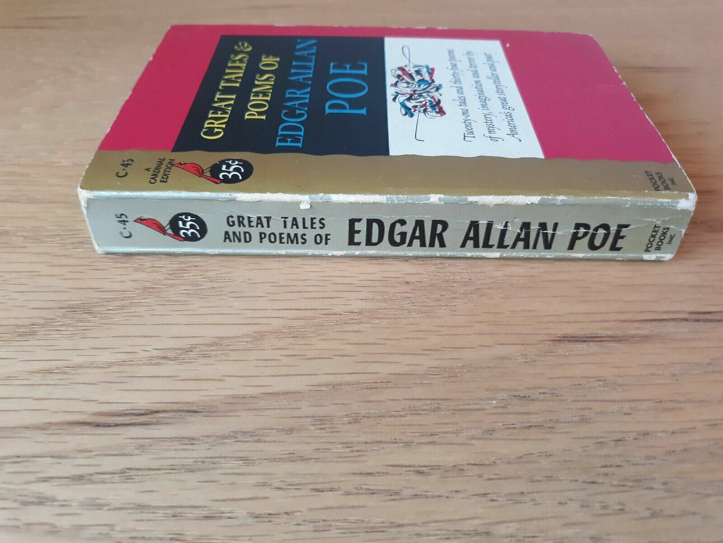 The Great Tales And Poems Of Edgar Allan Poe 1953 Cardinal Edition Pocket Book