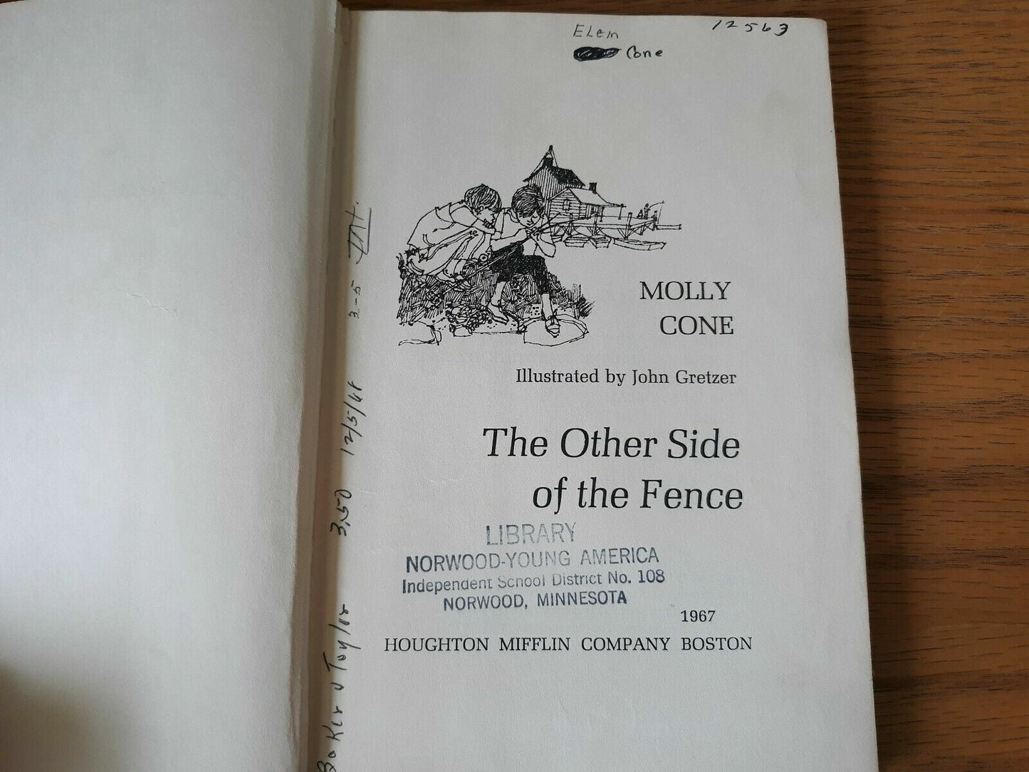 The Other Side of the Fence by Molly Cone 1967