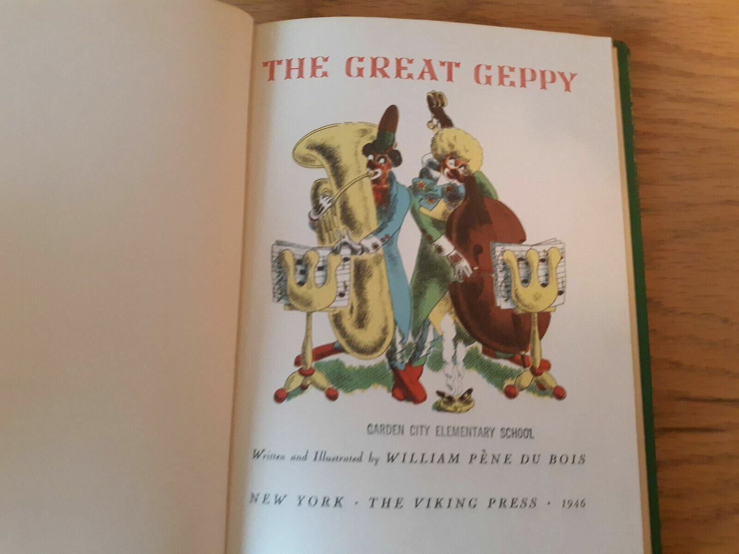 The Great Geppy by William Pene Du Bois 1959 5th Printing Hardcover