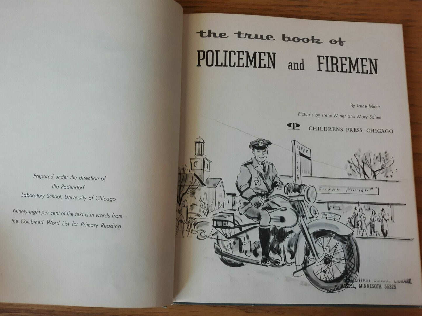 The True Book of Policemen and Fireman by Irene Miner 1954