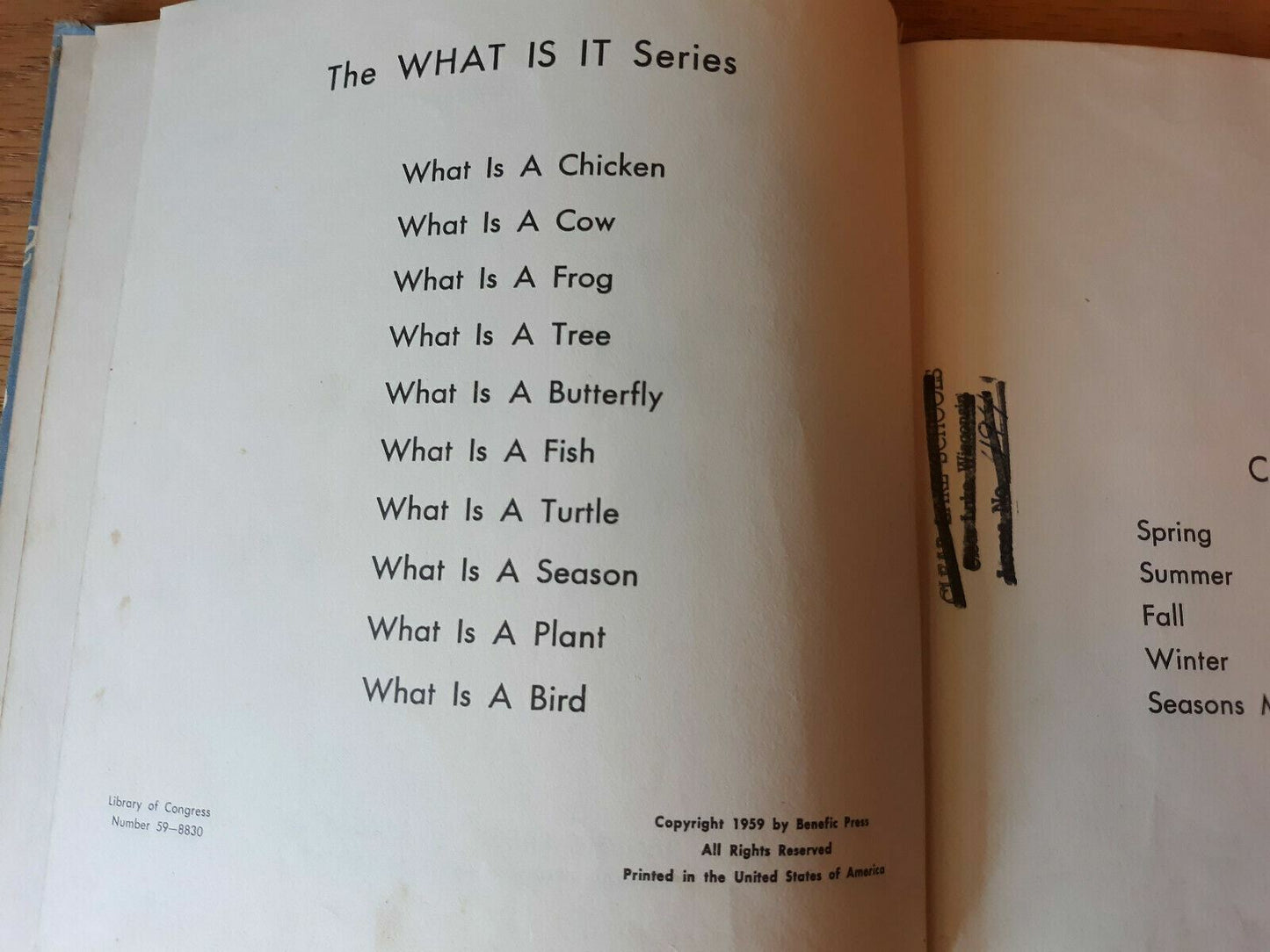 What is a Season Hardcover 1959 by Gene Darby (Author)