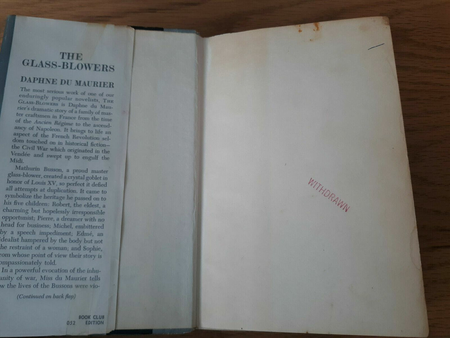 The Glass-Blowers by Daphne Du Maurier 1963