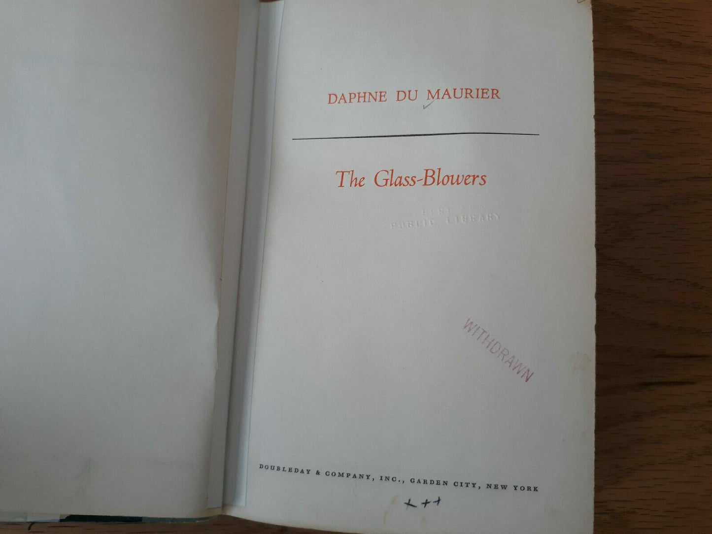 The Glass-Blowers by Daphne Du Maurier 1963